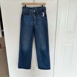 NWT old navy extra high rise ski high wide leg jeans